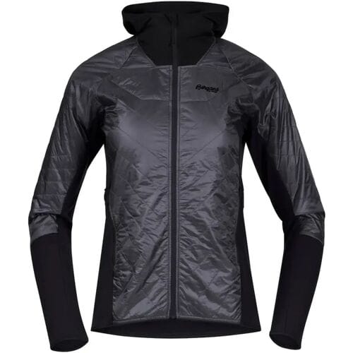 Bergans Cecilie Light Insulated Hybrid Jacket W (Maat - L, Kleur - Solid Dark Grey/Black)