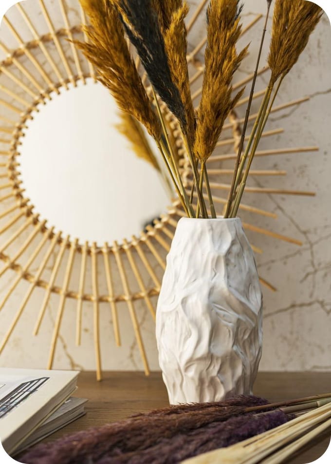 Flore Louis - Vaas - Keramiek - Wit - Modern - Elegantie