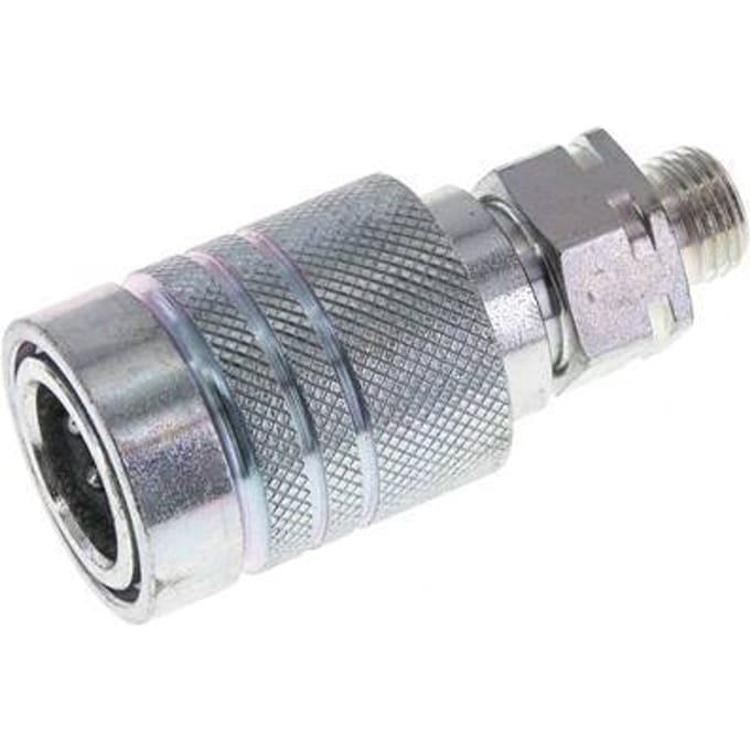 Stalen DN 10 Hydraulische Koppeling Snelkoppeling 8 mm L Knelring ISO 7241-1 A/8434-1 D 17.3mm