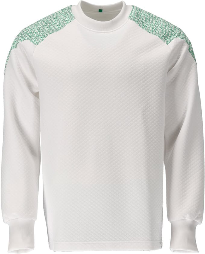 Mascot Food & Care Sweatshirt 20084-932 - wit/helder groen - 3XL