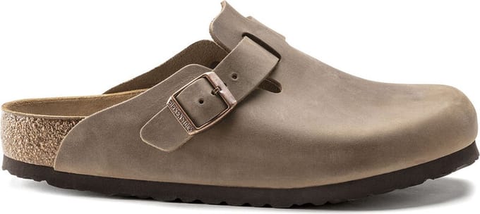 Birkenstock Boston Vetleer Bruin Normaal Voetbed Heren Slipper - Maat 49