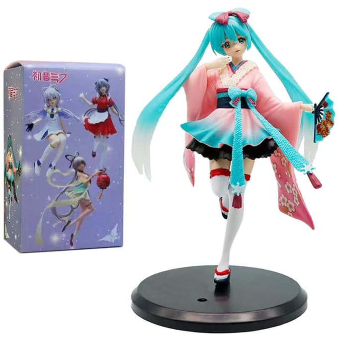 Modèle Original Bouchon à Nouilles Hatsune Miku 20cm Fée Fleur Anémone Modèle Figurine Anime Collections Jouets Cadeaux