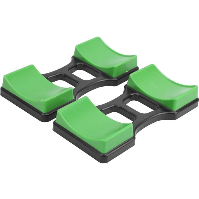 1 Paire Support de Cadre d'Haltères Domestique Empêche le Roulement Porte-Haltères Support 100KG Portant L black