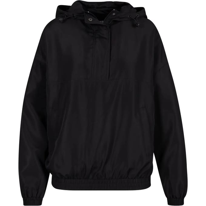 Urban Classics Ladies Recycled Oversized Pullover Jacket Tussenseizoensjas zwart S