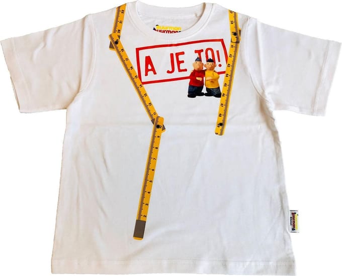 T-shirt Buurman en Buurman: wit maat 98/104
