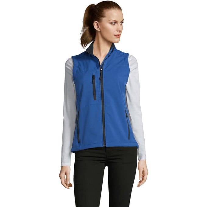 SOLS Dames/Dames Rallye Softshell Mouwloos Gilet (Koningsblauw)