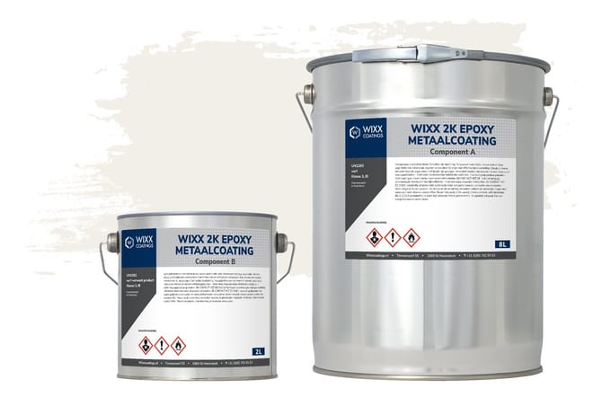 Wixx 2K Epoxy Metaalcoating - 5L - RAL 9010 | Zuiver Wit