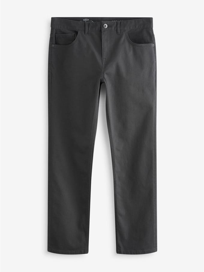 Next - Heren - Rechte, klassieke jeans met stretch - Grijs