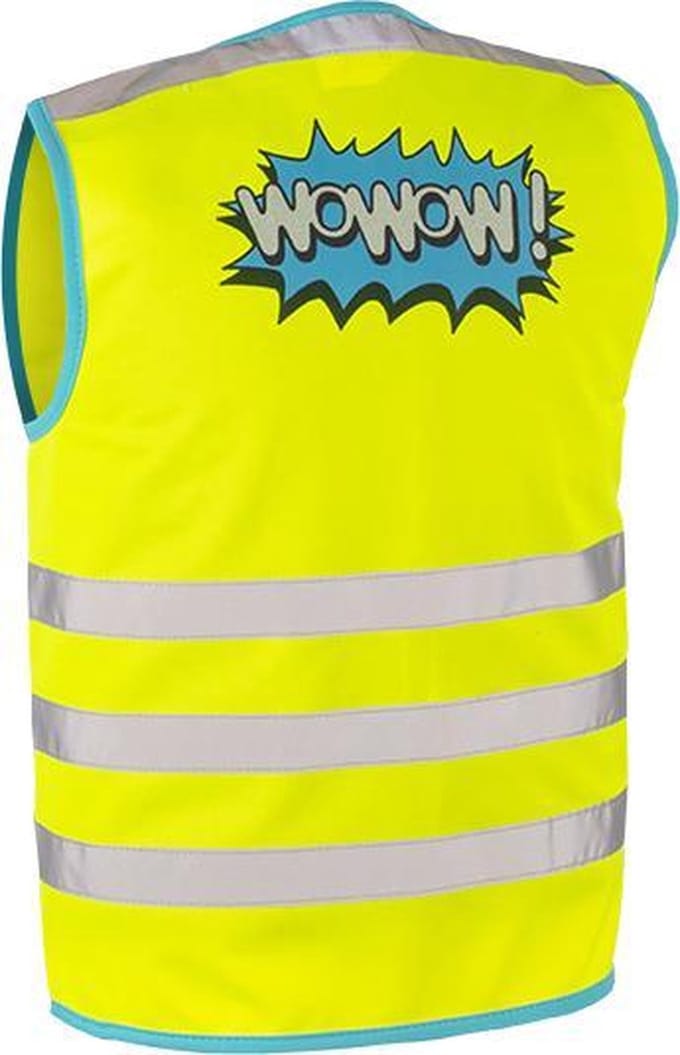Wowow Veiligheidshesje Kind Geel Maat L