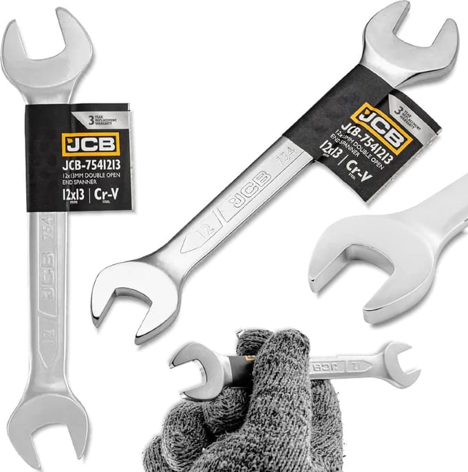 JCB - Ploeg - Steeksleutel - Chroom-Vanadium - 12-13mm