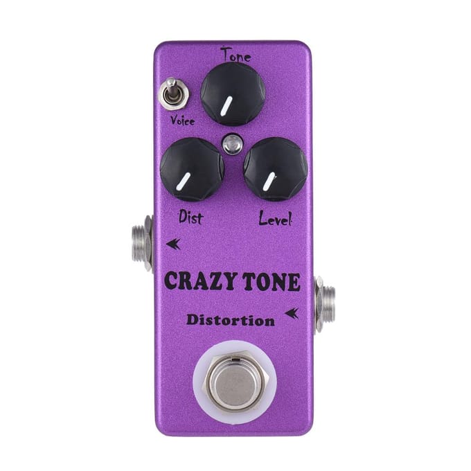 MOSKYAudio MP 50 CRAZY TONE RIOT Distorsion Mini Pédale d'Effet Unique pour Guitare True Bypass purple