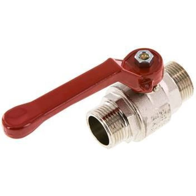 G 3/4 inch Buitendraad 2-Weg Messing Kogelkraan - BL2BN-M-MM-034