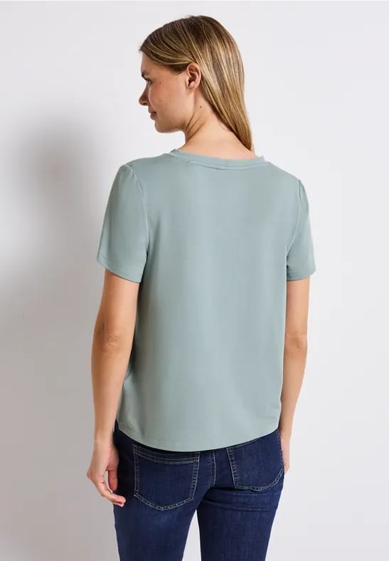 Shirt met V-hals
