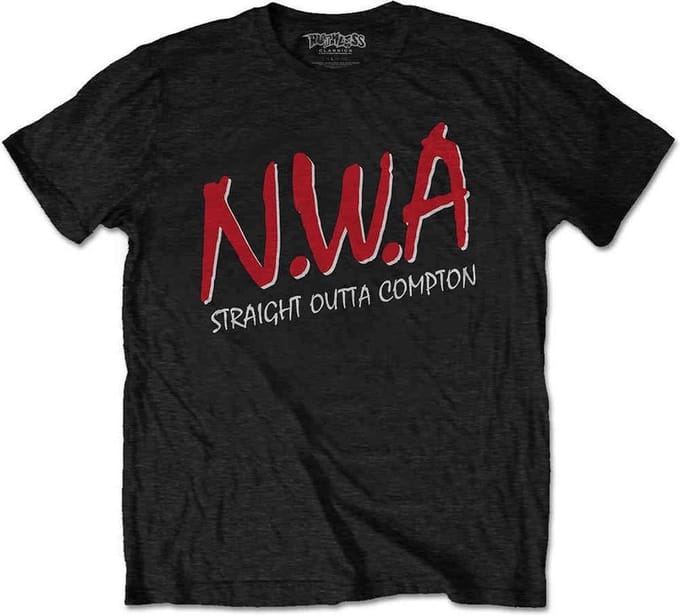 N.W.A - Straight Outta Compton Heren Tshirt - M - Zwart