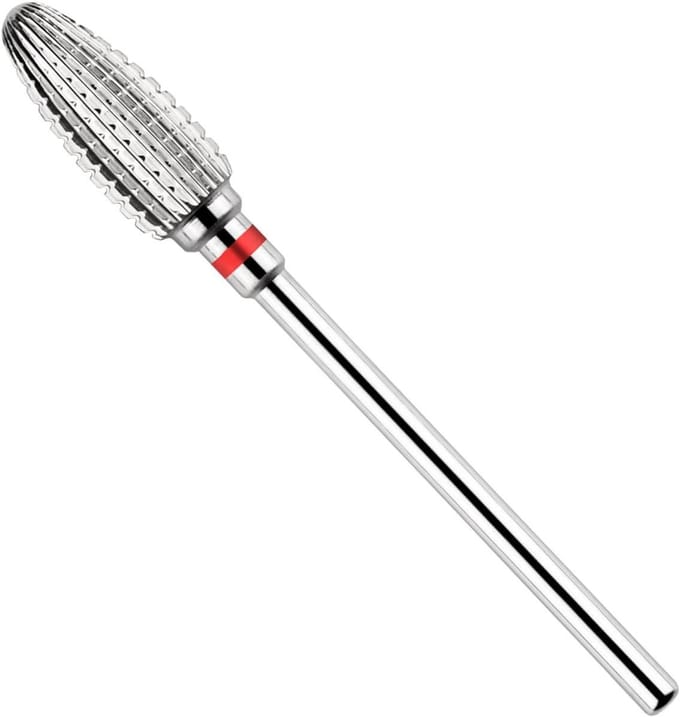 Nagelboor Set - Wolfraam Carbide Bits - Manicure Pedicure - 5-in-1 Multifunctioneel - 3/32 Inch - Zilver
