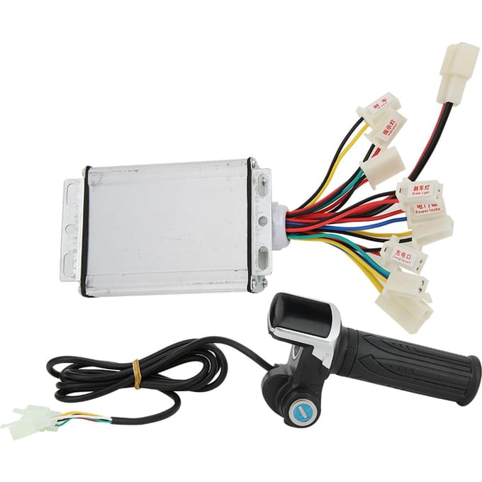 36V1000W Brush E-Bike Controller en multifunctionele duimgashendelset met elektrisch slot white