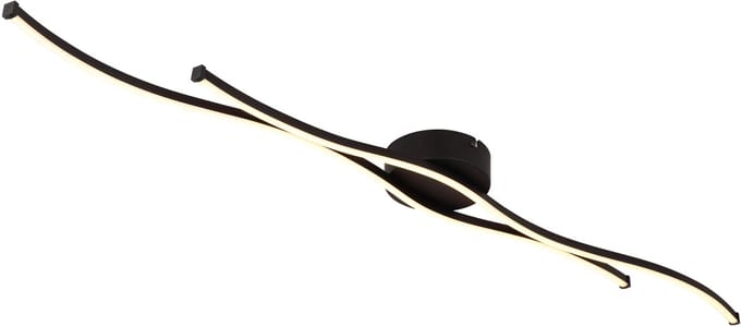 Plafonniere - zwart - BOYD - metaal - LED - 67336-30 - Globo