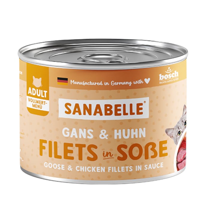 Sanabelle Vlees in Saus 6 x 180 g Kattenvoer - Gans & Kip
