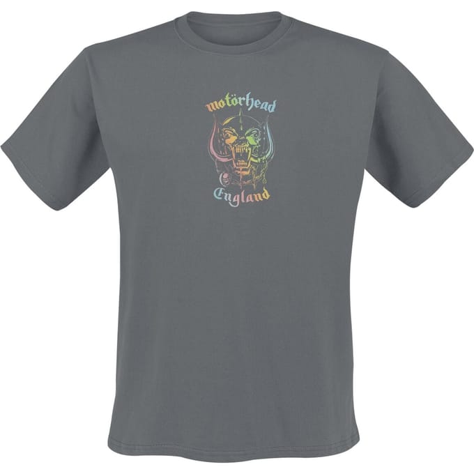 Motörhead T-shirt - England Rainbow - S tot M - voor Mannen - actraciet