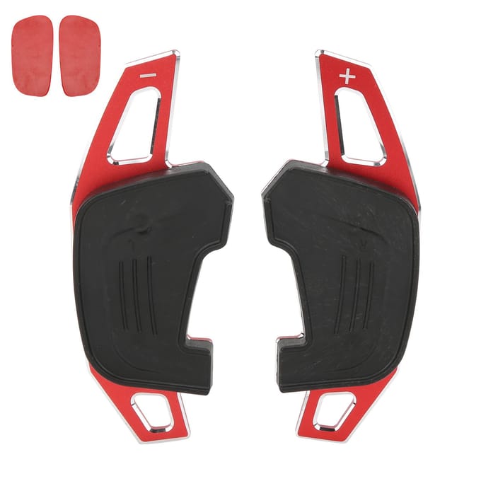 1 Paire Extensions de Palette au Volant Remplacement pour Lamando GTS Sagitar GLI Red black