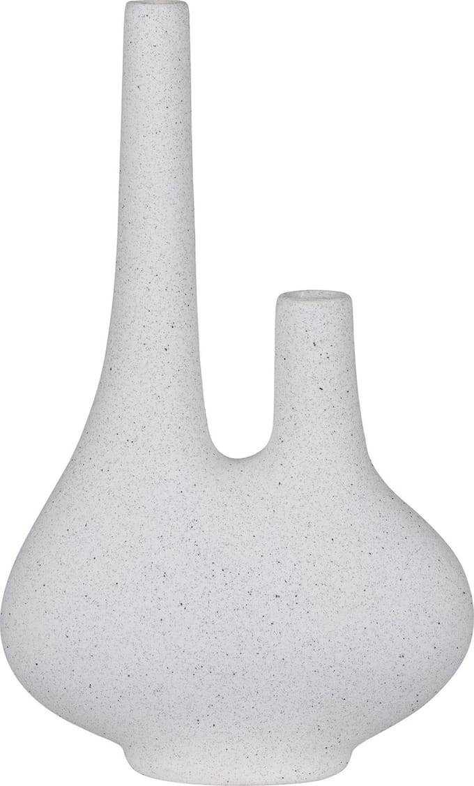 House Nordic - Vaas - Wit - Keramiek - Design - 23x11x37 cm
