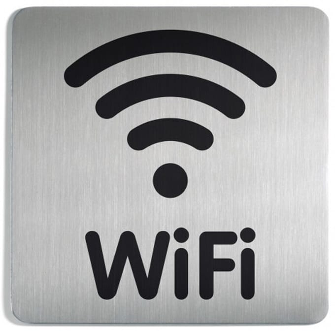 Infoschild-Piktogramm Langlebig 4786 quadratisch WiFi 150 mm