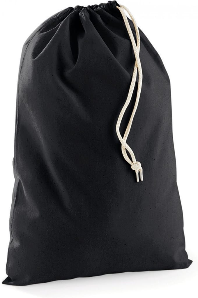 Westford Mill Cotton Stuff Bag WM115 - Black - XL (49 x 75 cm)