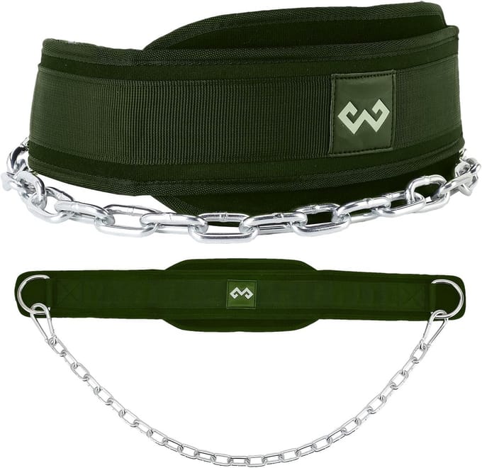 Verstelbare Trainingsriem met Ketting voor Gewichtheffen, Powerlifting en Pull-Ups