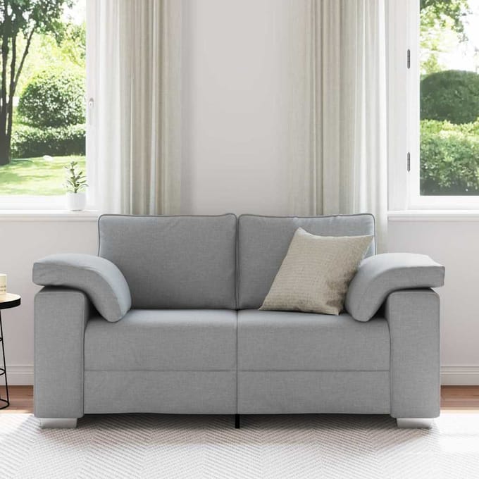 vidaXL - Loveseat - Lichtgrijs - 160 - cm - Stof