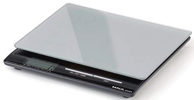 Postweegschaal Square - 5 kg met glazen weegplateau