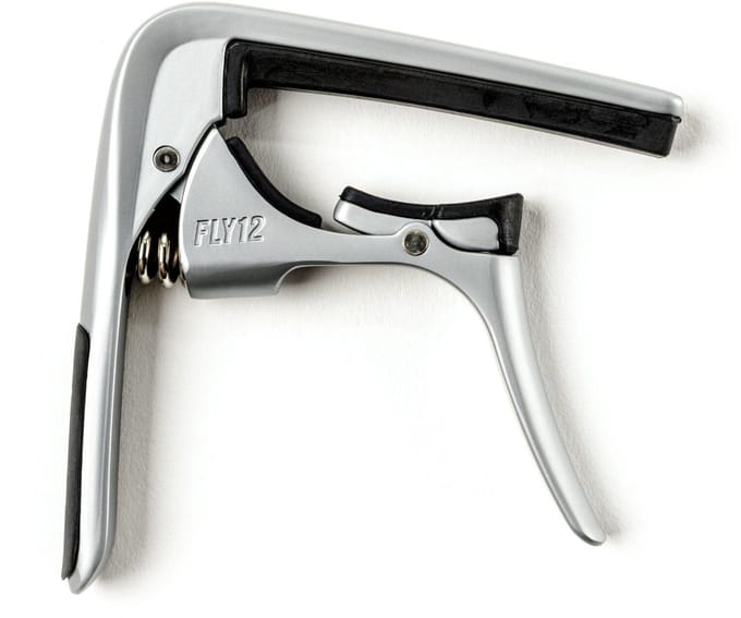 Dunlop 66CSC Trigger Fly Capo Satin Chrome voor 12-snarige gitaar