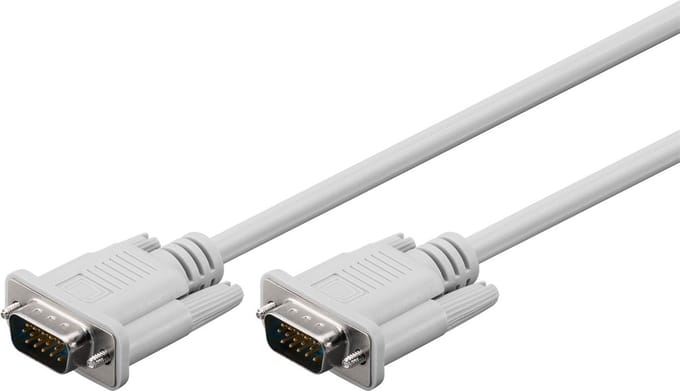 Goobay VGA monitorkabel, vernikkeld, VGA-stekker (15-polig) > VGA-stekker (15-polig)