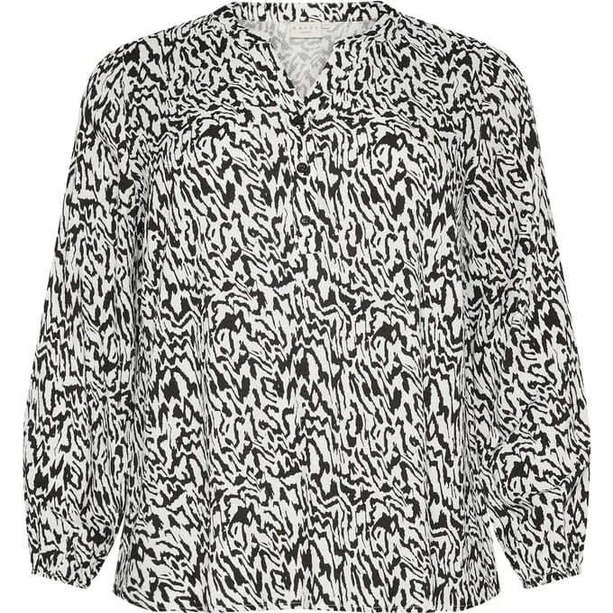 Damesblouse met lange mouwen KAFFE Curve Mahlena