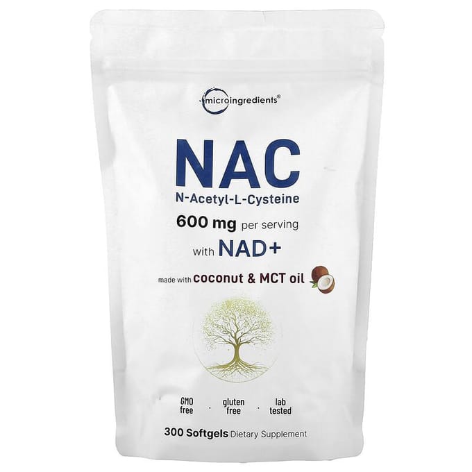 NAC Avec NAD+, 300 Gélules Molles