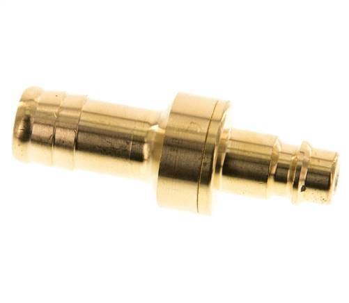 Messing DN 7.2 (Euro) Luchtkoppeling Insteeknippel 13 mm Slangpilaar Double Shut-Off