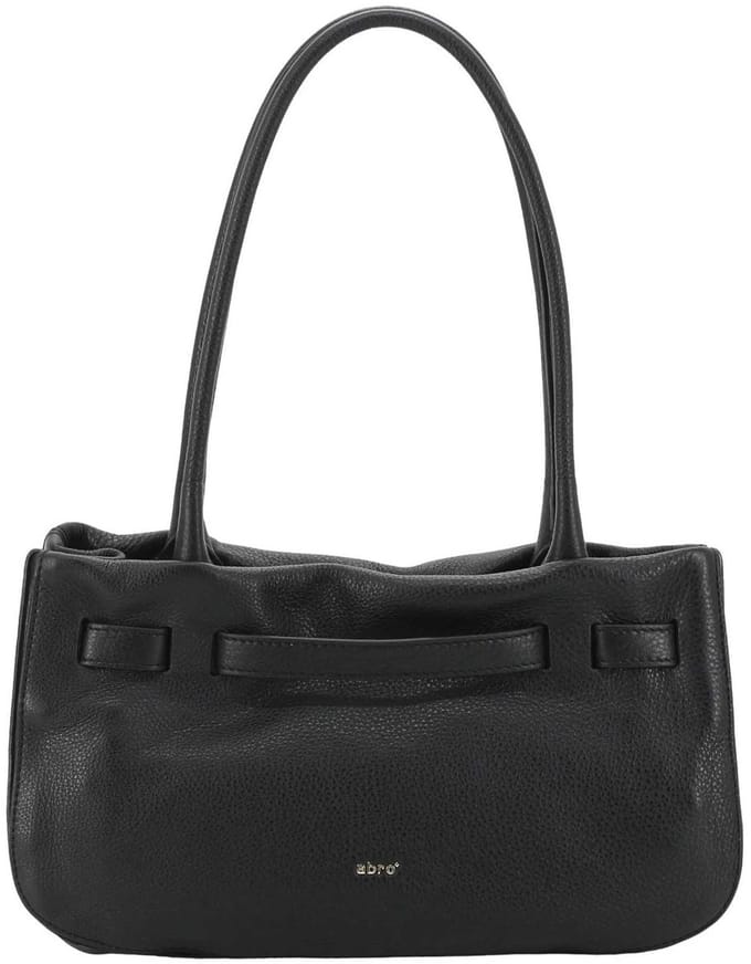 abro Leren schoudertas Leather Dalia Shoulder Bag Jill Black / Nickel zwart