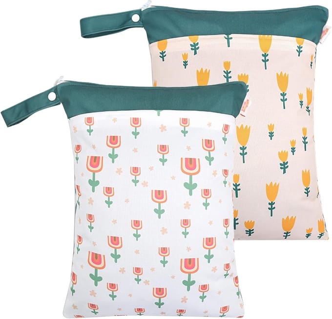 Waterdichte Luiertas Organizer voor Natte en Vuile Luiers - Set van 2