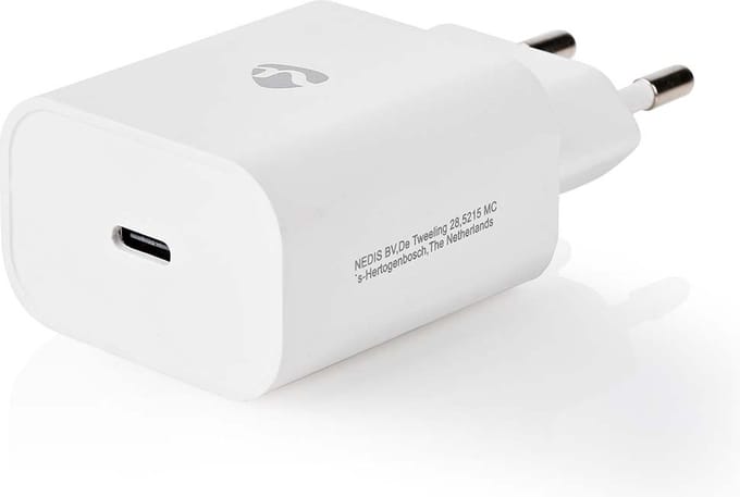 Nedis Oplader - 30 W - 1.5 / 2.0 / 2.5 / 3.0 A - Outputs: 1 - USB-C™ - Automatische Voltage Selectie