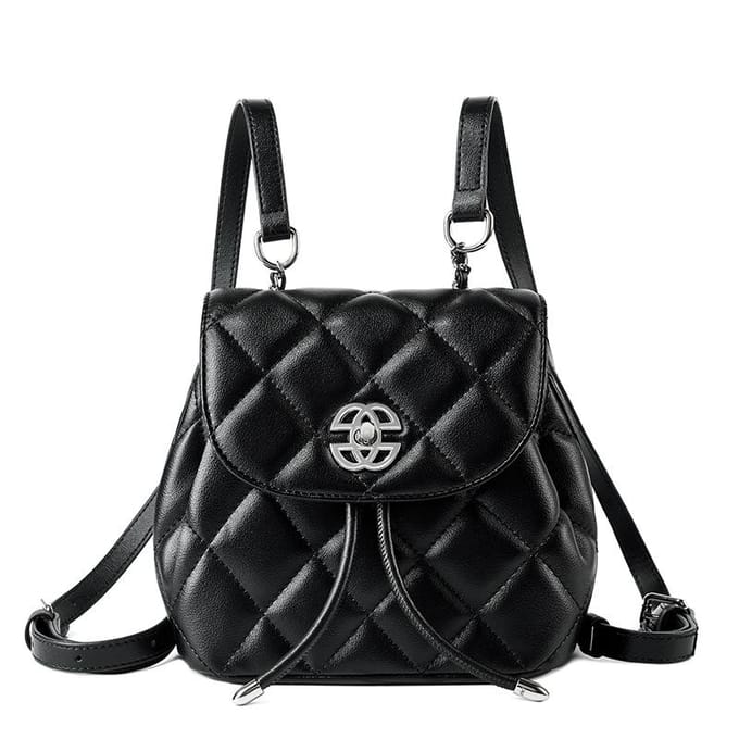 Bag Niche Leren Rugzak Dames Mode Rugzak Design Gevoel Tas white