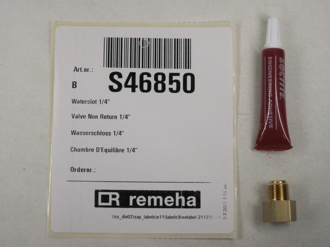 Remeha Waterslot 1/4" - S46850 - Quinta & Aquanta Cv Onderdeel