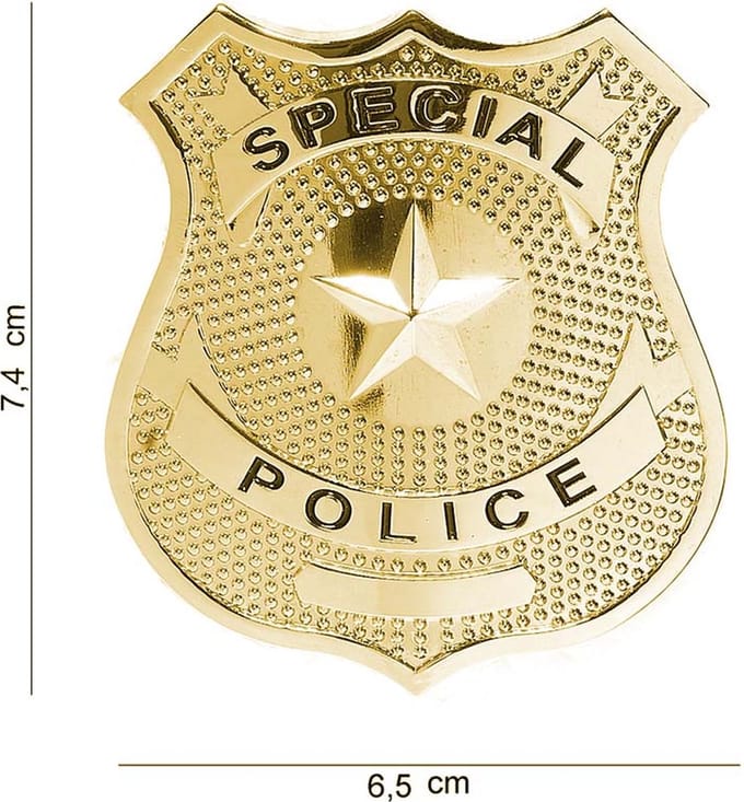 Embleem metaal special police goud pin