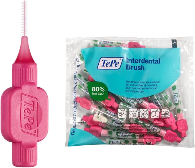 Interdentale borstels Tepe Original Roze 0,4 mm 25 Stuks