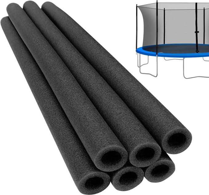 Schuimrubberen Stangbescherming Trampoline Buizen 6 Stuks 88 cm