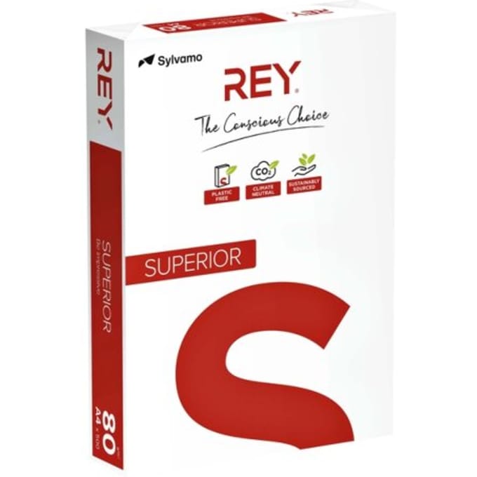 Kopieerpapier Rey Superior A4 80gr wit 500 vel