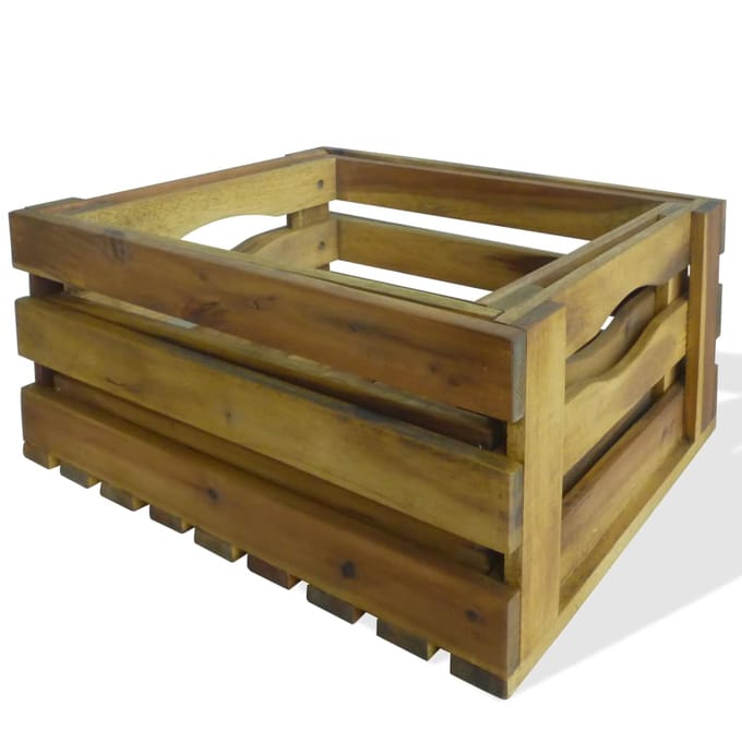 vidaXL - Appelkisten - 2 - st - massief - acaciahout