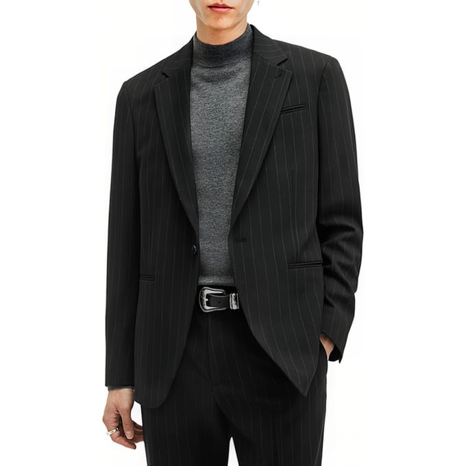 AllSaints Heddon Blazer Black Taglia: 36 | Blazers Outlet | Uomo | Nero