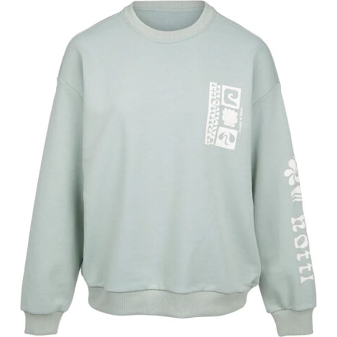 Brunotti - Yanouka - Sweater Aqua Grey - Dames - Loose Fit - Crewneck - M