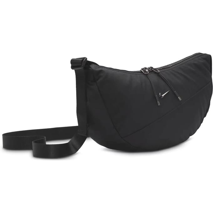 Nike Aura Crescent Cross-body Bag Tassen Unisex - Zwart - One Size - Poly (Polyester)