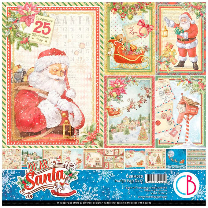 Scrapbook papier "Dear Santa"