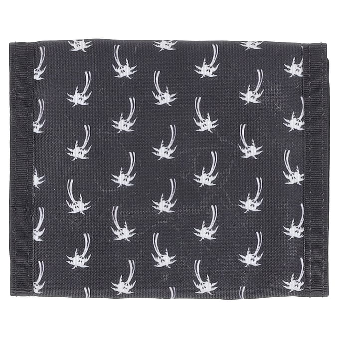 Saint Laurent Palmboom Vouwportemonnee in Zwart Nylon